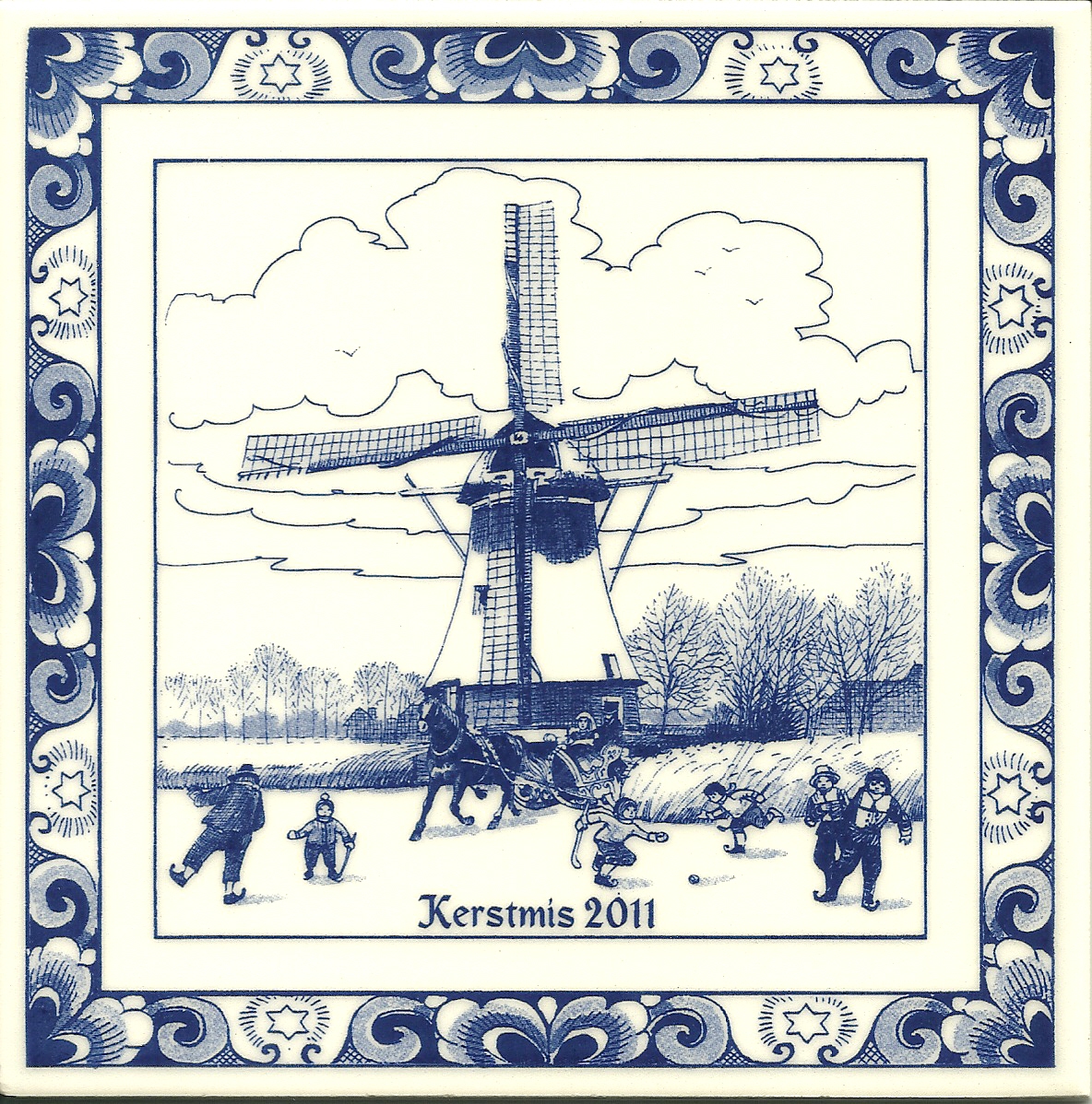 Gift V - 2008 Kerst Tile       SOLD OUT